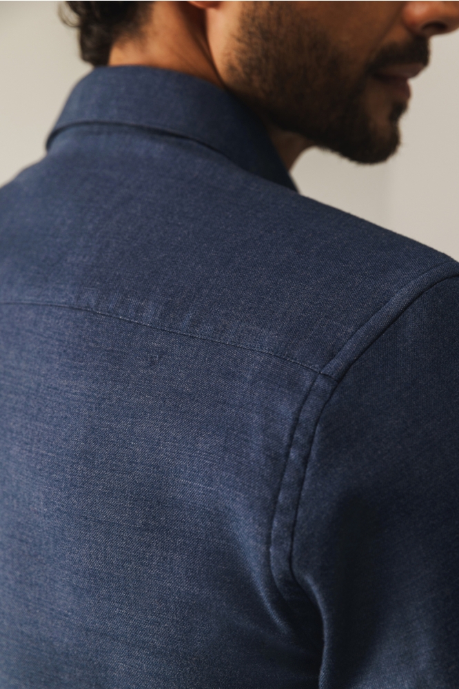 State of Art blauwe heren overhemd | Kleurstaal