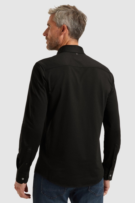 Vanguard zwarte heren overhemd | Model achteraanzicht