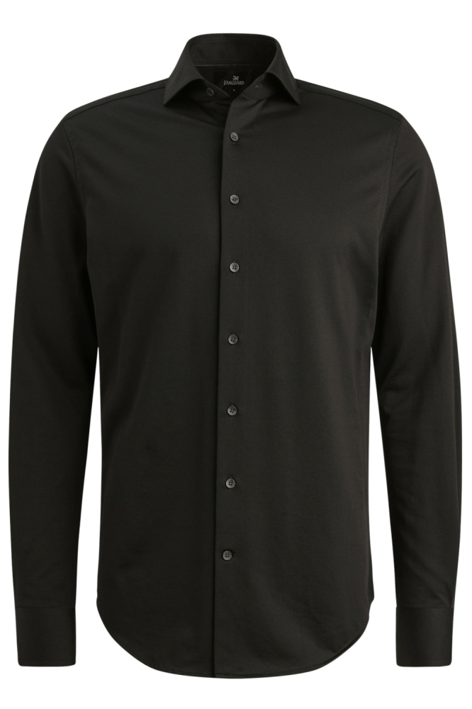 Vanguard zwarte heren overhemd | Vooraanzicht
