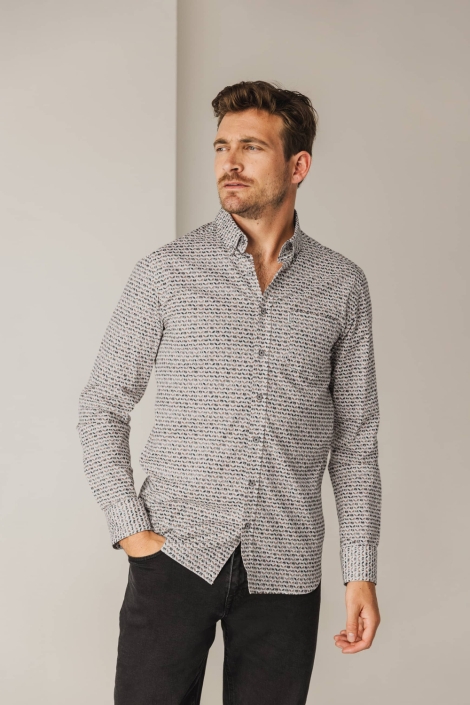 State of Art witte heren overhemd | Model vooraanzicht