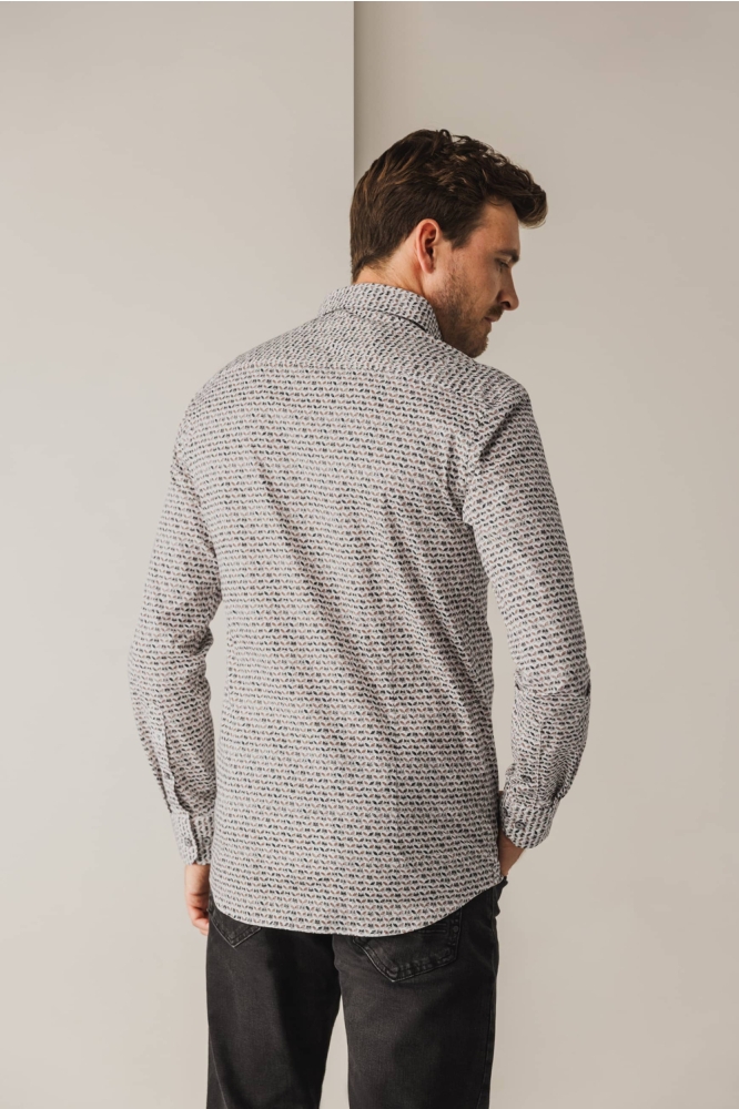 State of Art witte heren overhemd | Model achteraanzicht