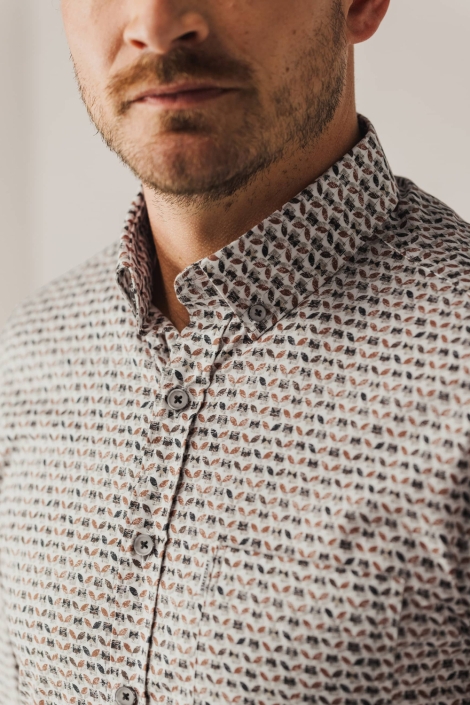 State of Art witte heren overhemd | Close up