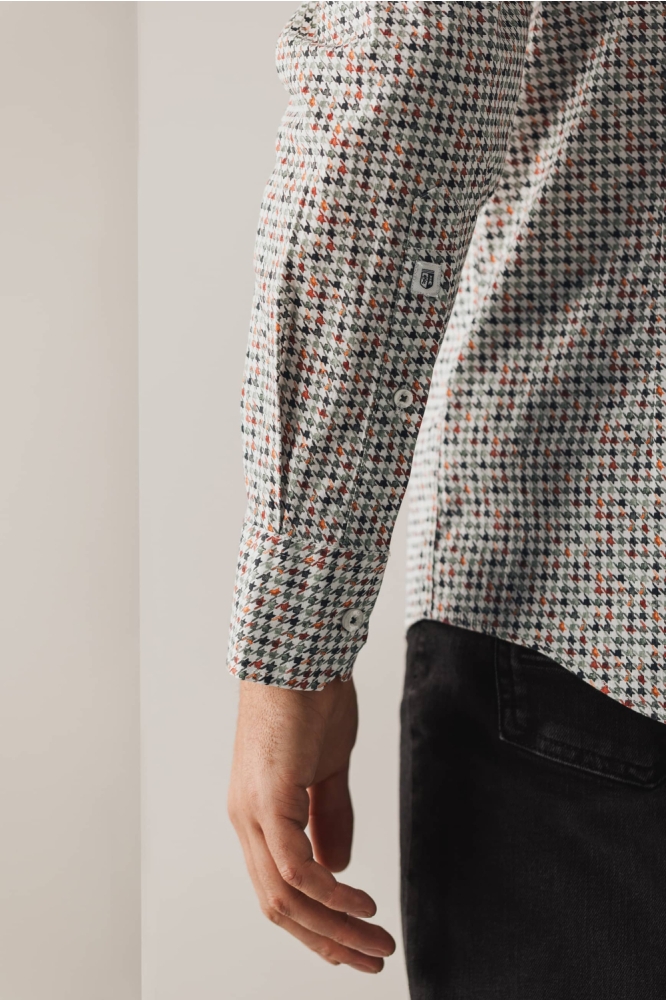 State of Art multi color heren overhemd | Close up