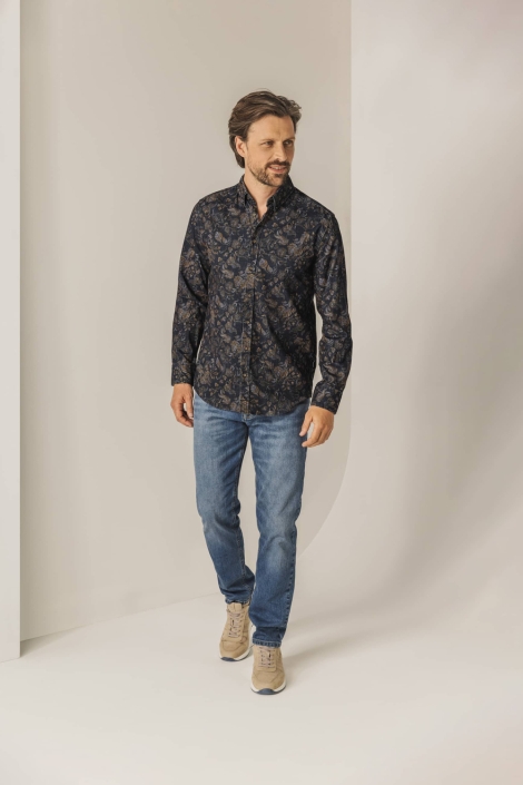 State of Art blauwe heren overhemd | Model