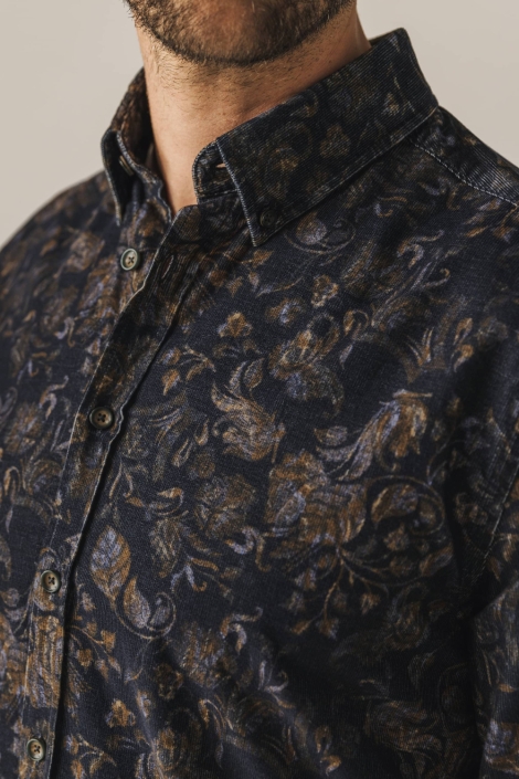 State of Art blauwe heren overhemd | Close up