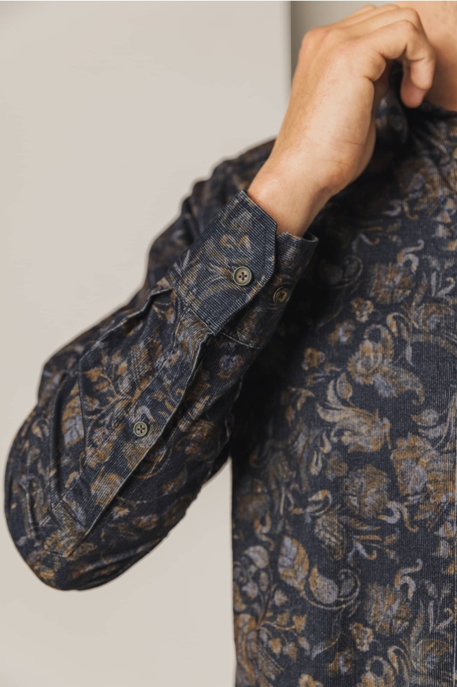 State of Art blauwe heren overhemd | Close up