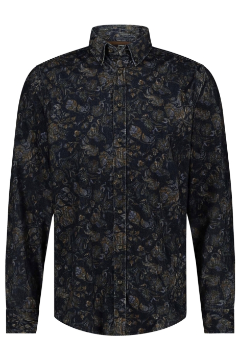 State of Art blauwe heren overhemd | Vooraanzicht