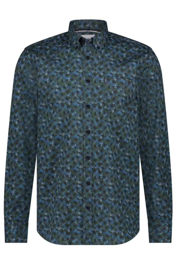 State of Art blauwe heren overhemd | Vooraanzicht