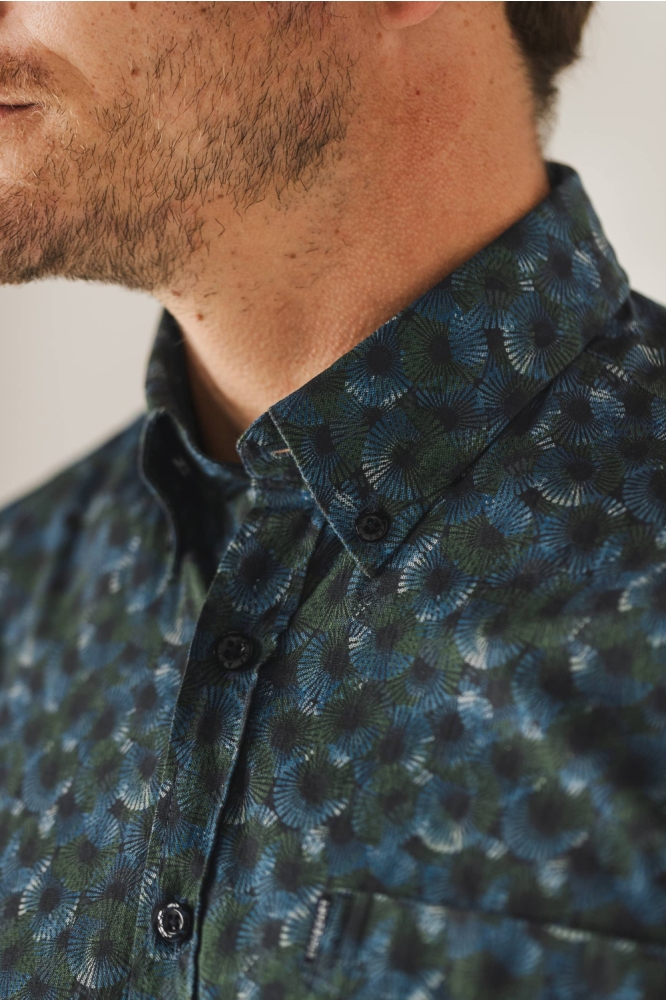 State of Art blauwe heren overhemd | Close up