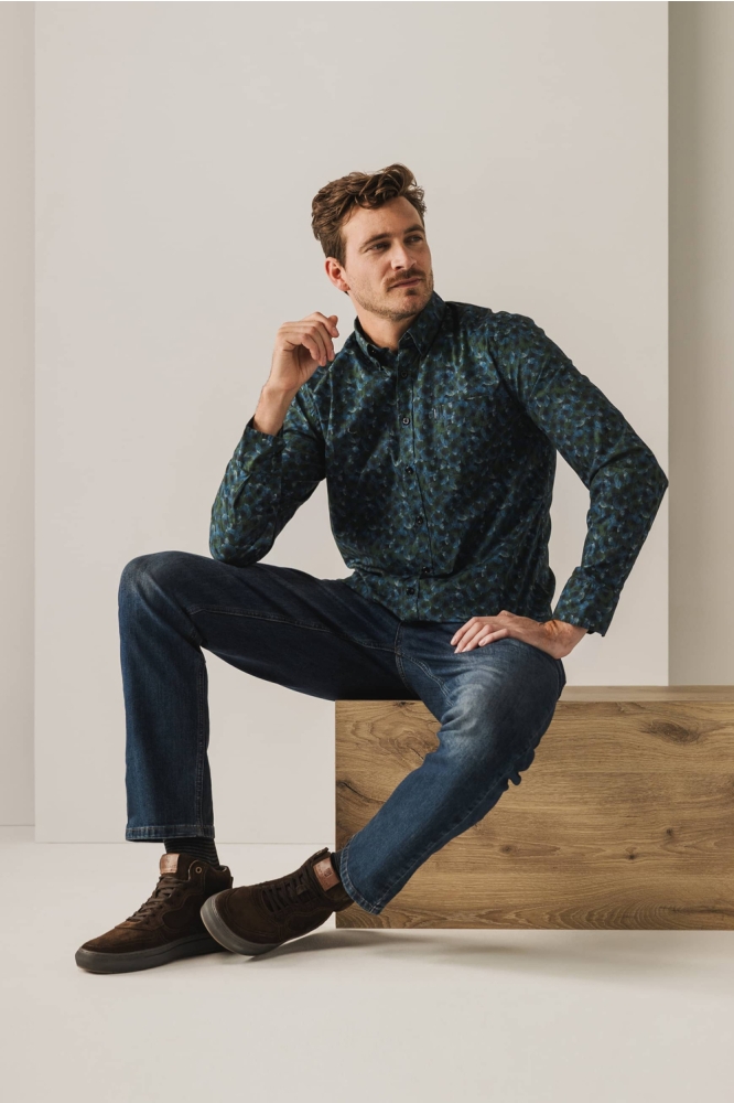 State of Art blauwe heren overhemd | Model