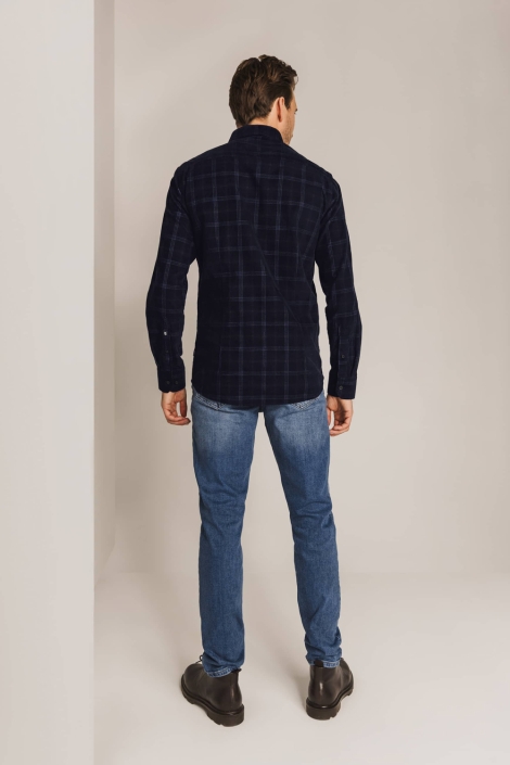 State of Art blauwe heren overhemd | Model