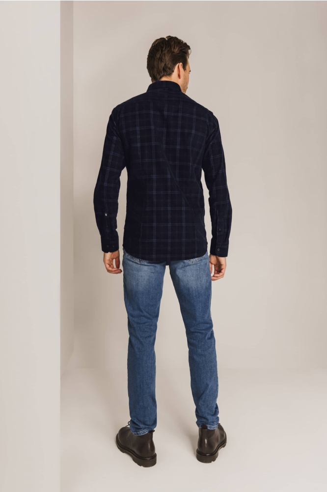 State of Art blauwe heren overhemd | Model