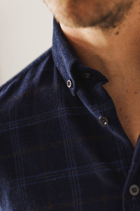 State of Art blauwe heren overhemd | Kleurstaal