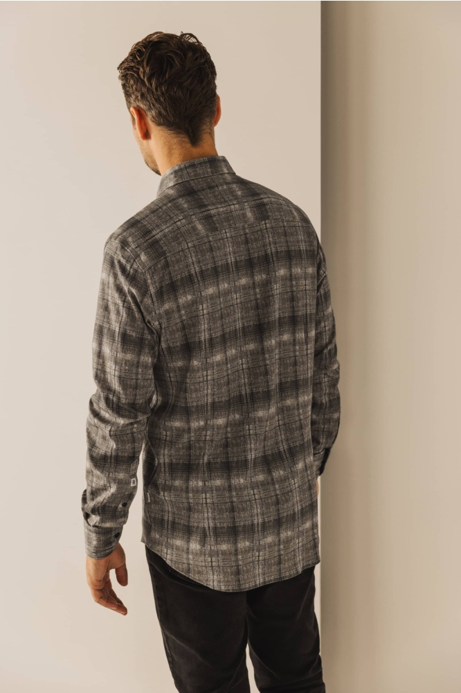 State of Art beige heren overhemd | Model achteraanzicht