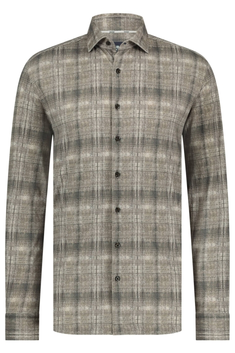 State of Art beige heren overhemd | Vooraanzicht