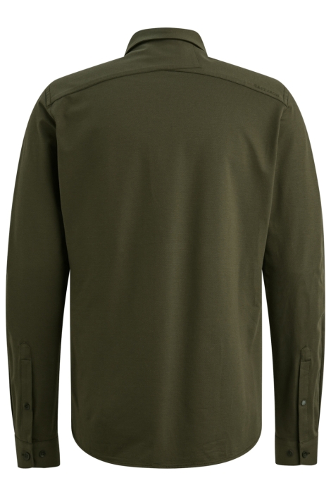 Cast Iron groene heren overhemd | Achteraanzicht