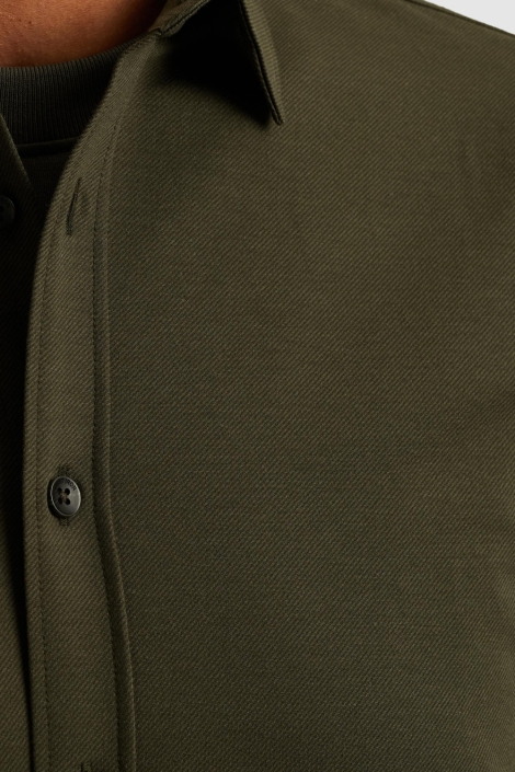 Cast Iron groene heren overhemd | Kleurstaal