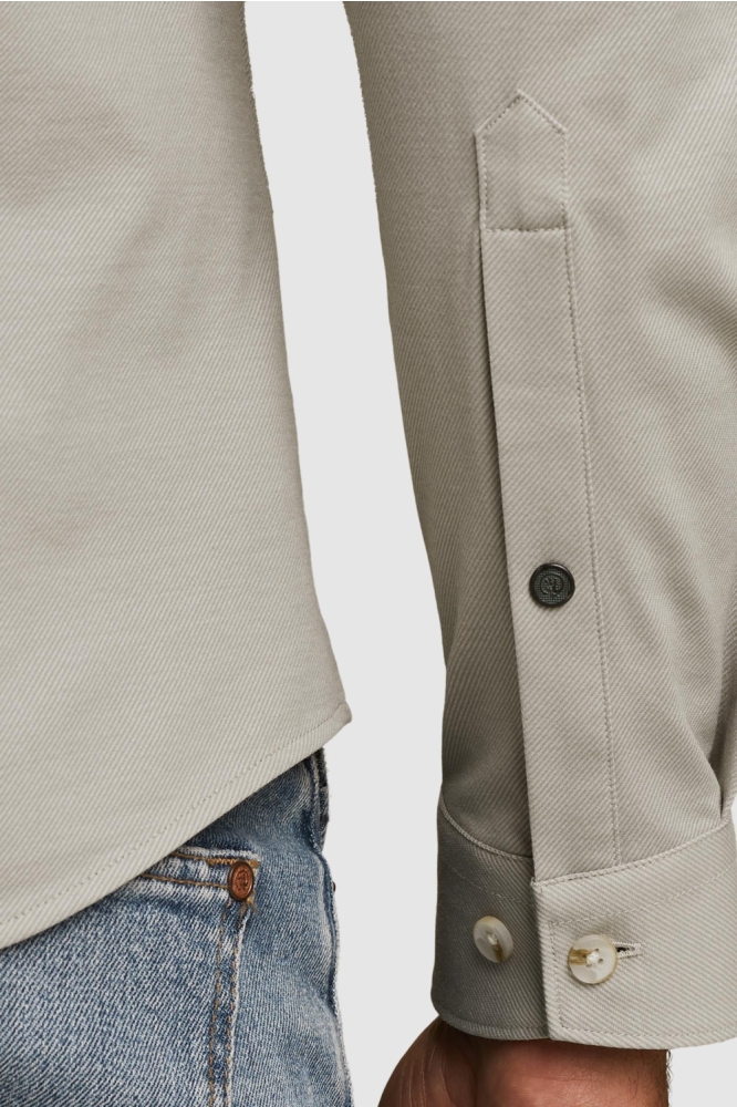 Cast Iron grijze heren overhemd | Close up