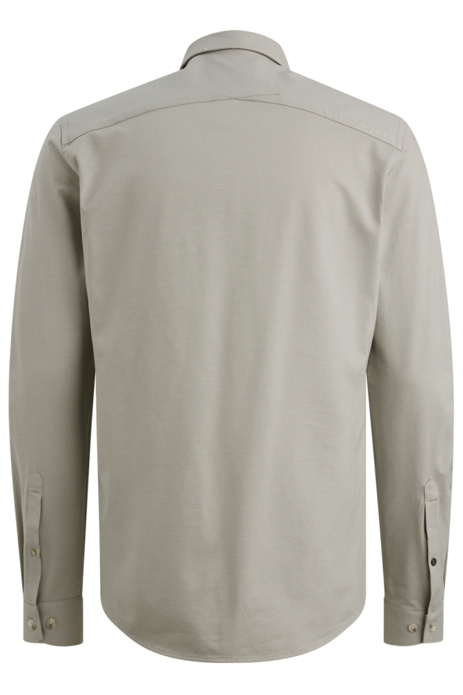 Cast Iron grijze heren overhemd | Achteraanzicht