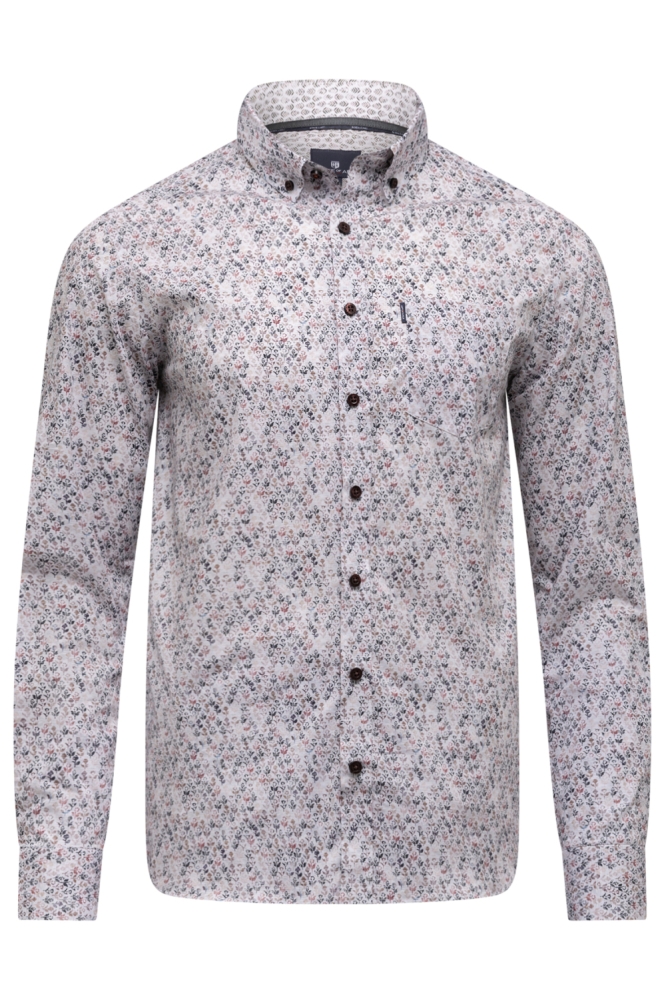 State of Art grijze heren overhemd | Vooraanzicht