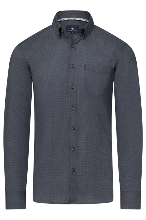 State of Art blauwe heren overhemd | Vooraanzicht