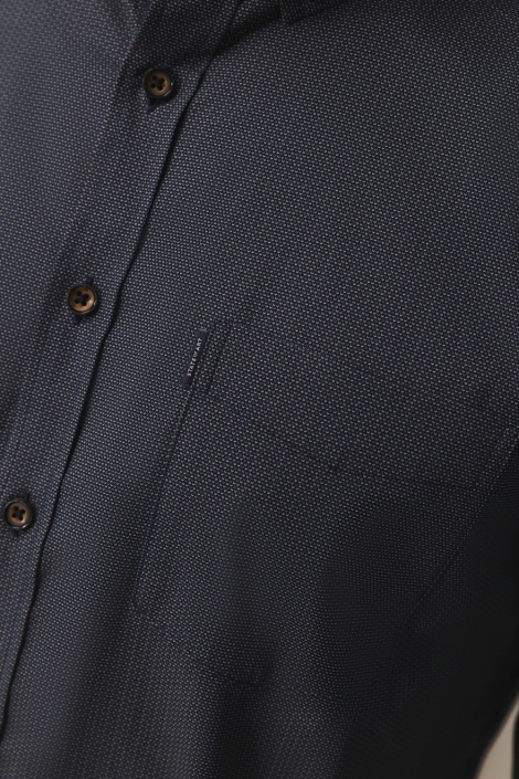 State of Art blauwe heren overhemd | Kleurstaal