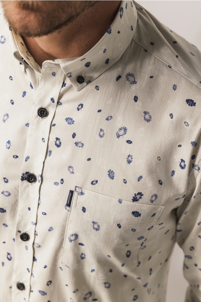 State of Art grijze heren overhemd | Close up