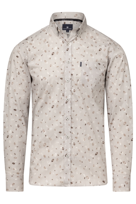 State of Art grijze heren overhemd | Vooraanzicht