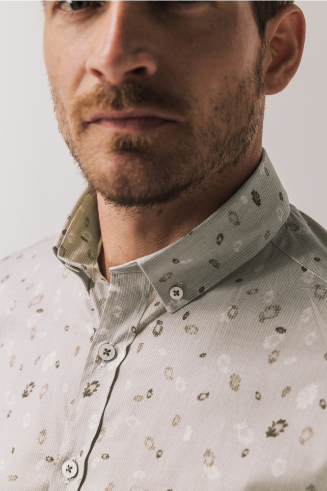 State of Art grijze heren overhemd | Kleurstaal