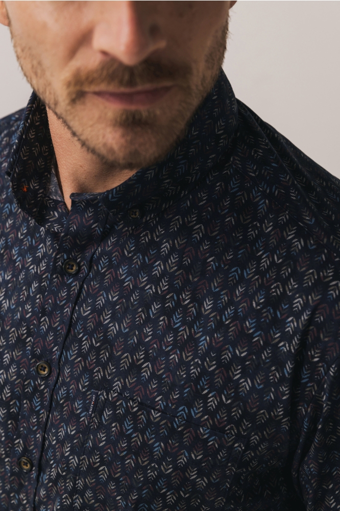 State of Art blauwe heren overhemd | Kleurstaal