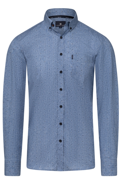 State of Art blauwe heren overhemd | Vooraanzicht