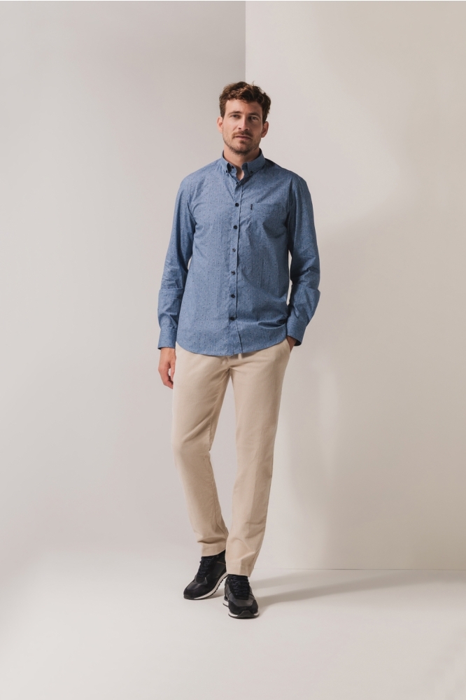 State of Art blauwe heren overhemd | Model