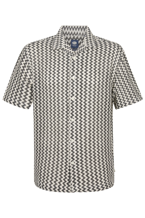 Petrol Industries beige heren overhemd | Vooraanzicht