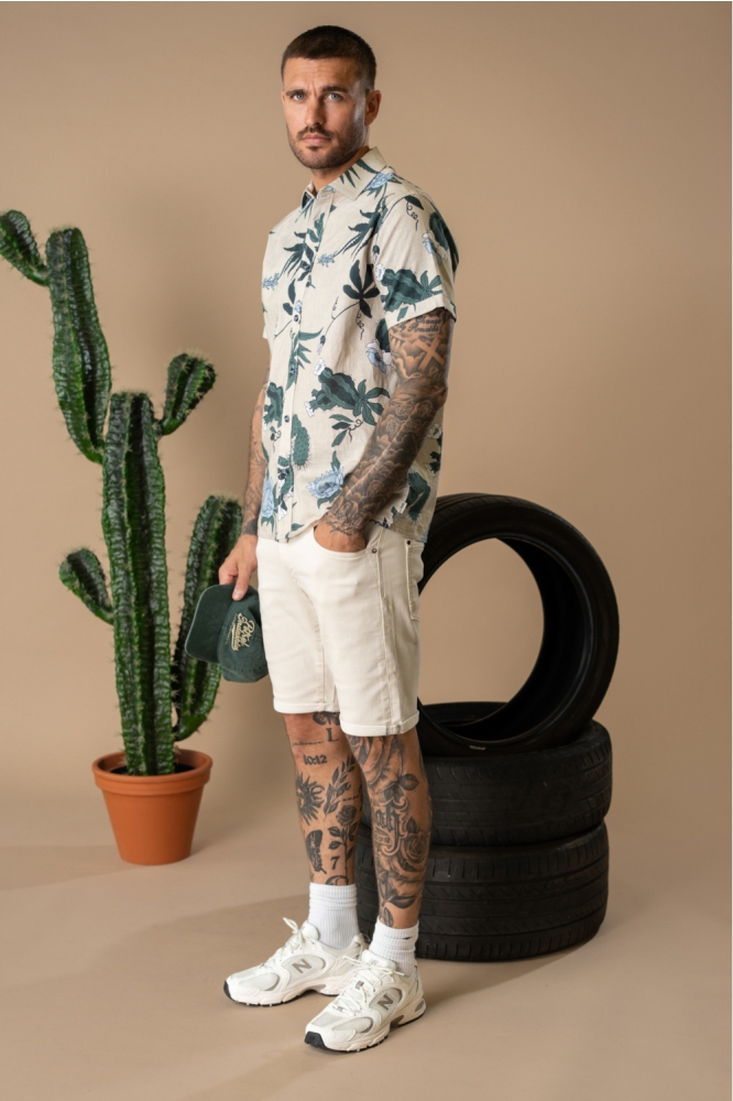 Petrol Industries beige heren overhemd | Model