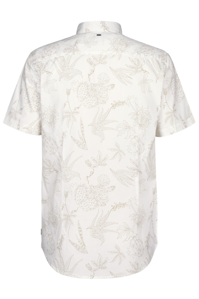 Petrol Industries witte heren overhemd | Achteraanzicht