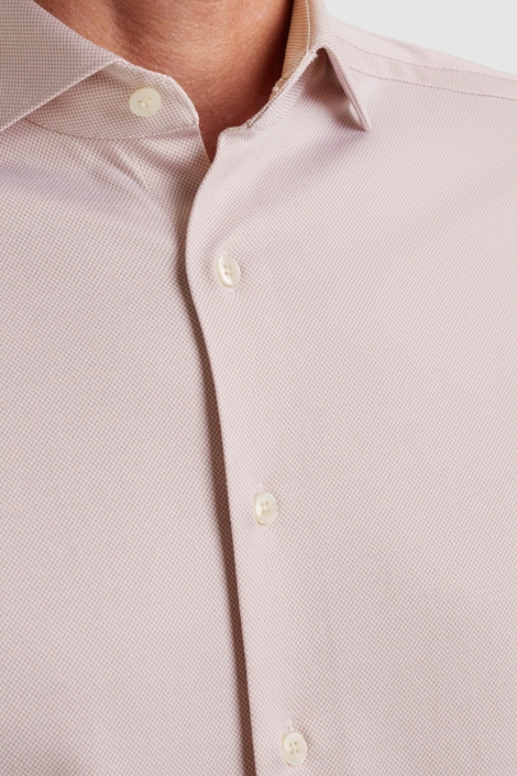 Vanguard roze heren overhemd | Close up