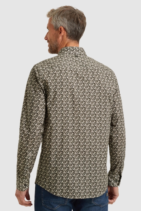 Vanguard groene heren overhemd | Model achteraanzicht