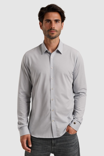 Cast Iron long sleeve shirt tech jersey ligh Blauw