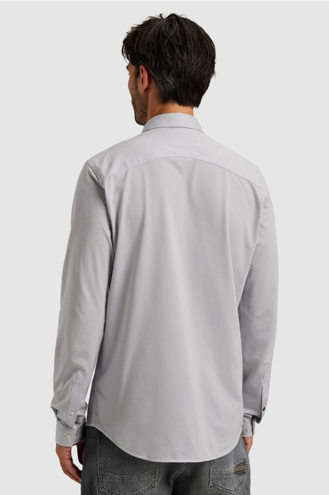 Cast Iron blauwe heren overhemd | Model achteraanzicht