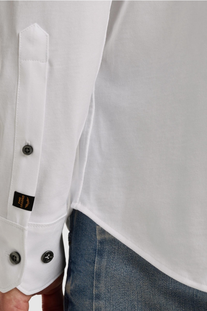 PME legend witte heren overhemd | Close up