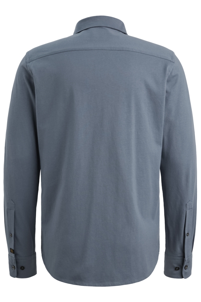 PME legend blauwe heren overhemd | Achteraanzicht