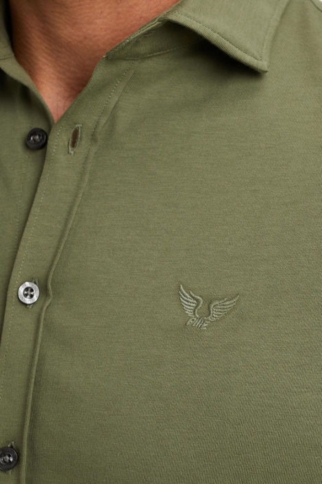 PME legend groene heren overhemd | Close up
