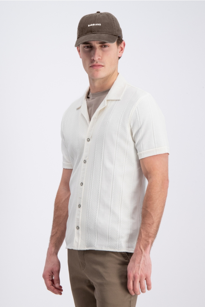 Gabbiano witte heren overhemd | Model zijaanzicht