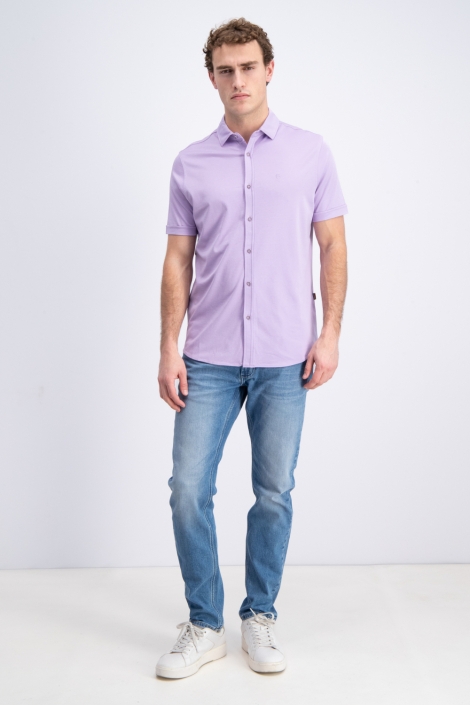 Gabbiano paarse heren polo | Model