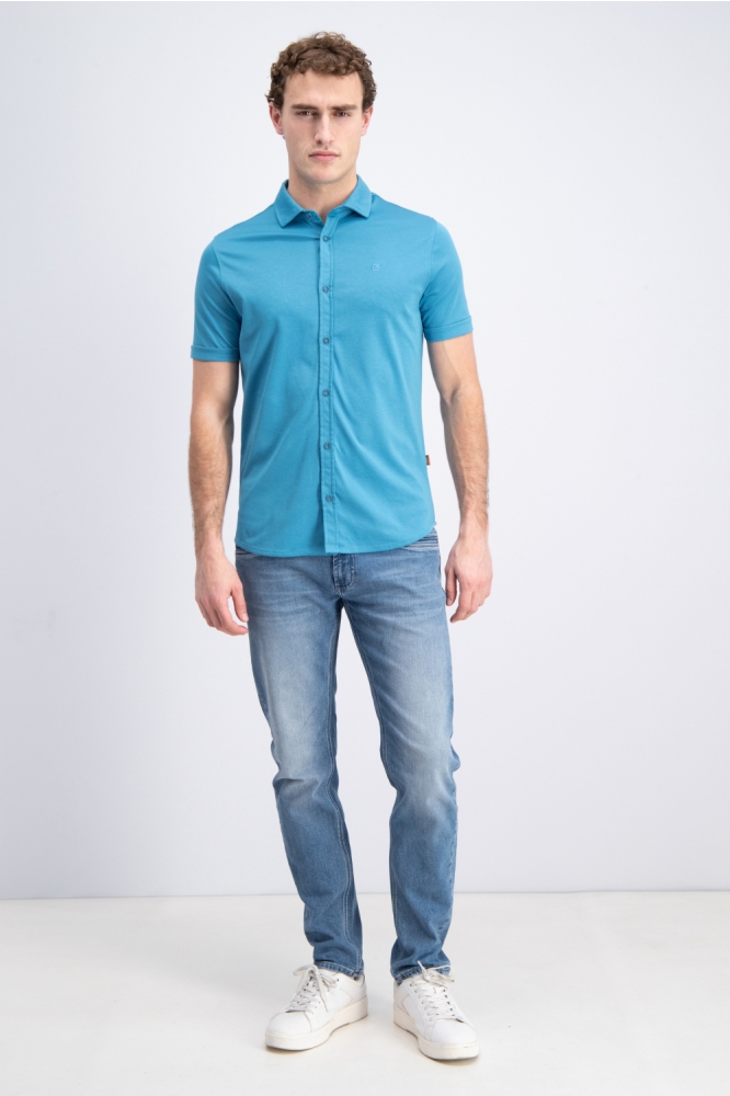 Gabbiano blauwe heren overhemd | Model