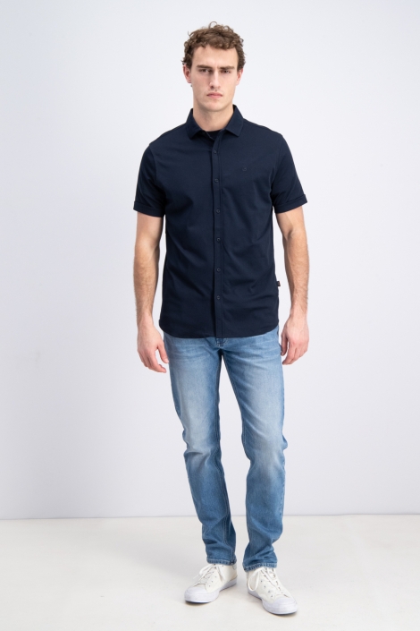 Gabbiano blauwe heren overhemd | Model