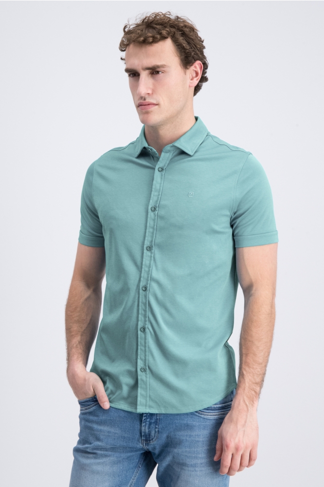 Gabbiano groene heren overhemd | Model vooraanzicht