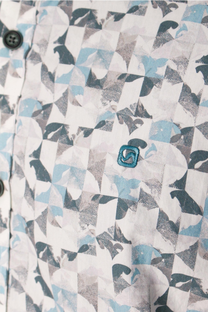 Gabbiano groene heren overhemd | Close up