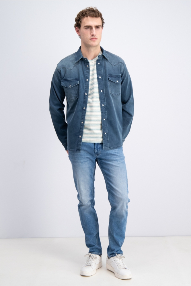 Gabbiano blauwe heren overhemd | Model