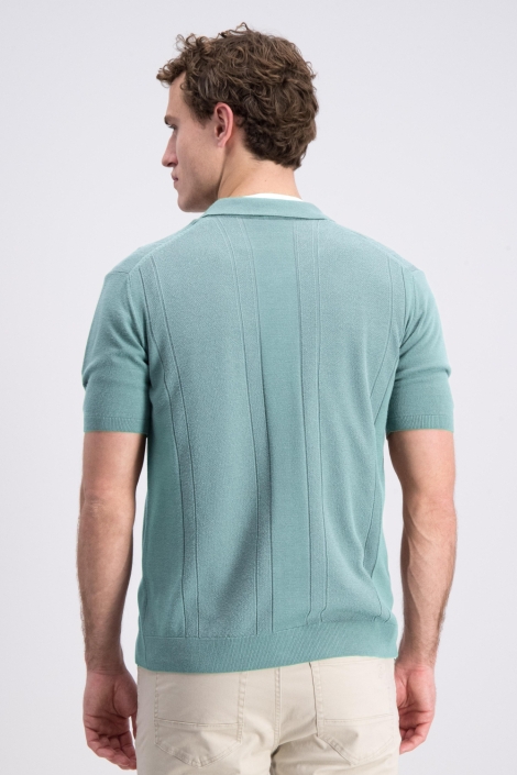 Gabbiano groene heren overhemd | Model achteraanzicht